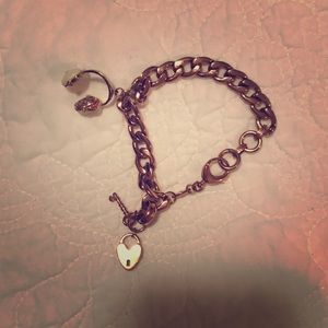 Fossil Gold Charm Bracelet
